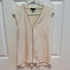 Rag & Bone cream sleeves tank